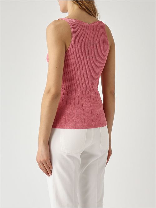 Top in maglia con lurex TWINSET | TP3041/13360